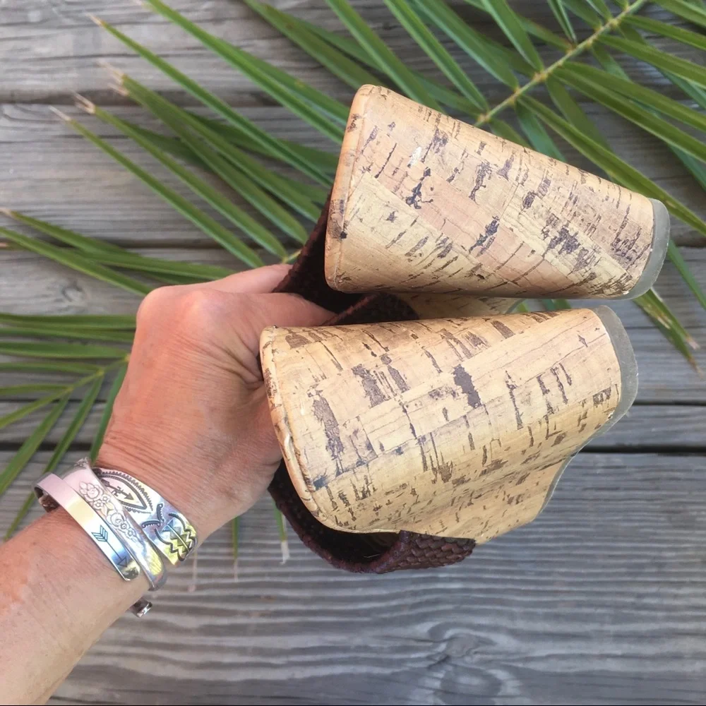 Montego Bay Club Summer Woven Wedge Cork